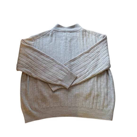 Classic Orvis Cable Knit WOOL Cardigan Sweater Suede Elbow Patched Size 2XL - Picture 3 of 9